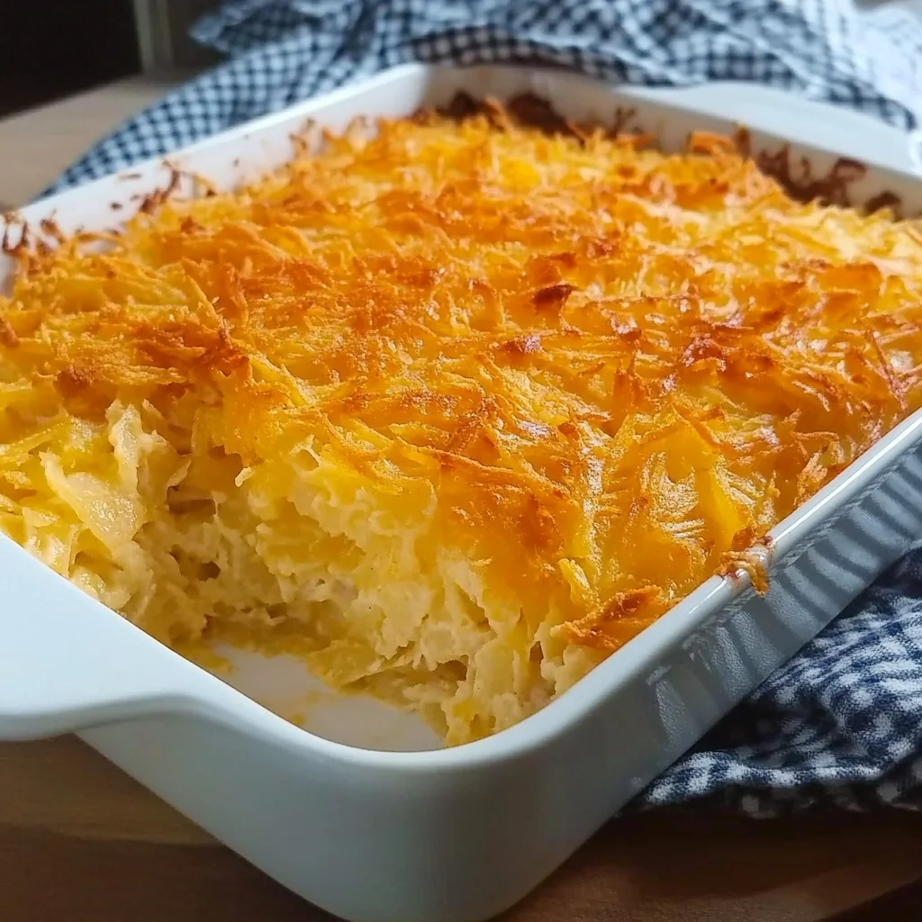 Cracker Barrel Hashbrown Casserole Recipe (Creamy and Cheesy Delight!)