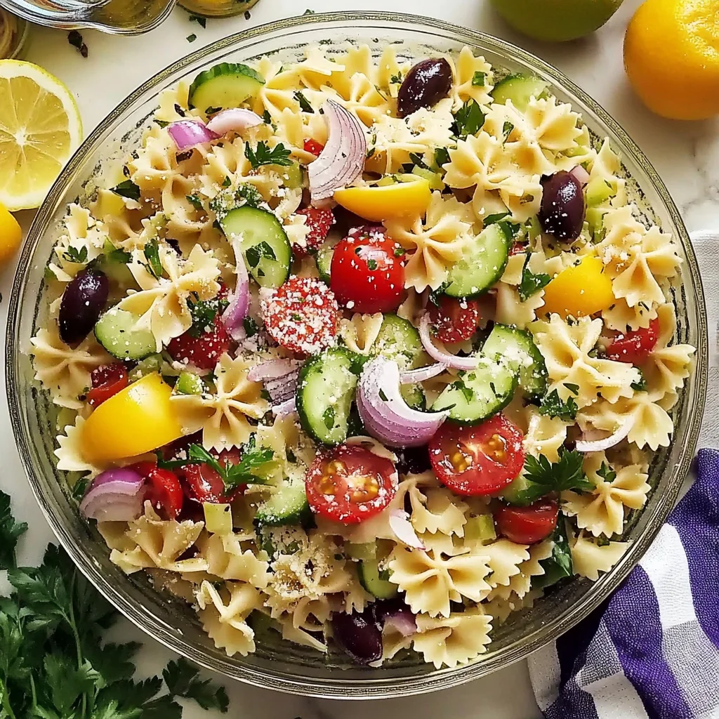 Irresistible Mediterranean Pasta Salad: A Delightful Summer Treat