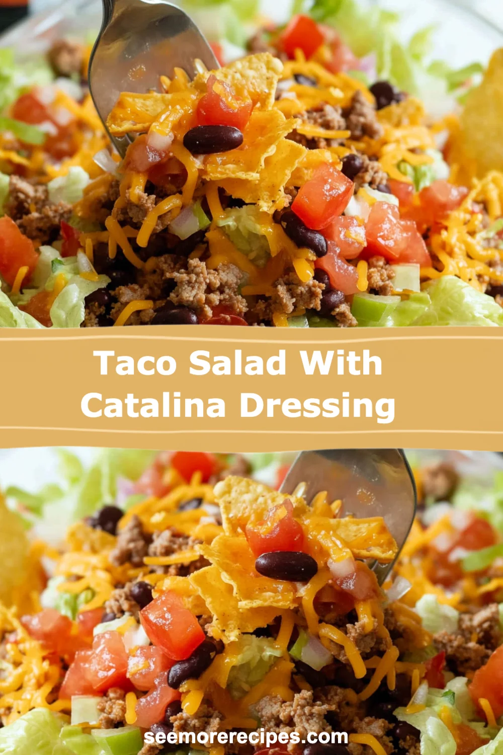 Delicious Taco Salad With Catalina Dressing - A Flavorful One-Bowl Wonder!