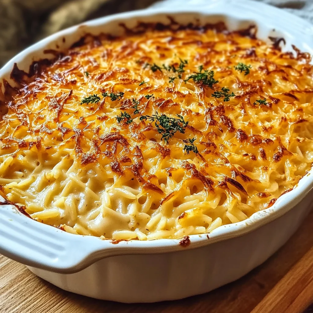 Caramelized Onion and Gruyère Orzo Bake Recipe