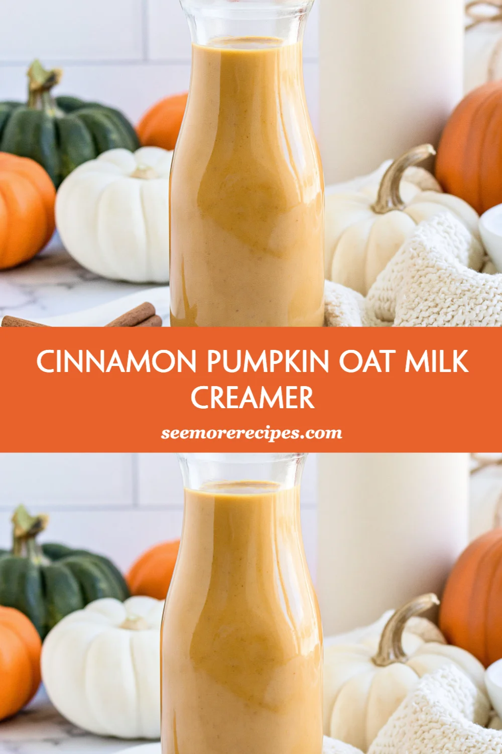 Cozy Up with Homemade Cinnamon Pumpkin Oat Milk Creamer for Your Fall Favorites!