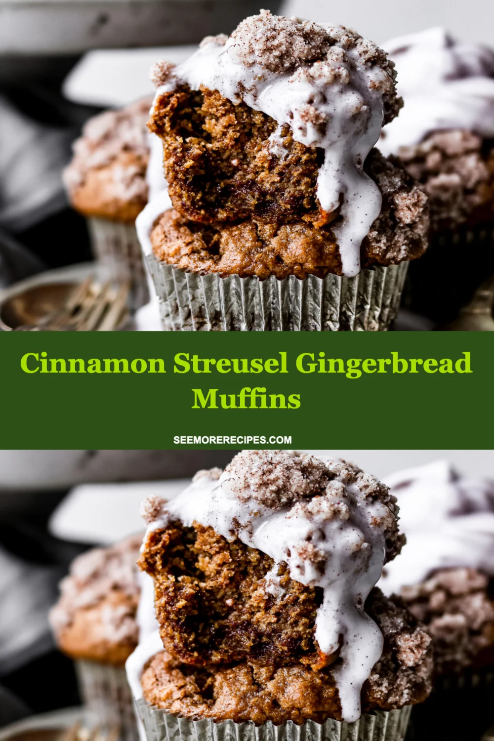 Irresistible Cinnamon Streusel Gingerbread Muffins to Warm Your Holiday Mornings!