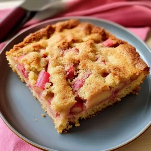 Classic German Rhubarb Cake Recipe