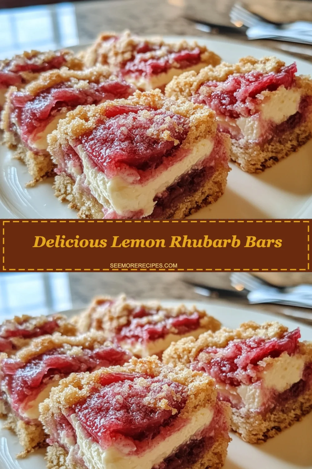 Delicious Lemon Rhubarb Bars Recipe