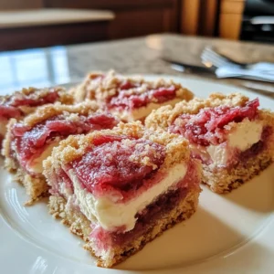 Delicious Lemon Rhubarb Bars Recipe