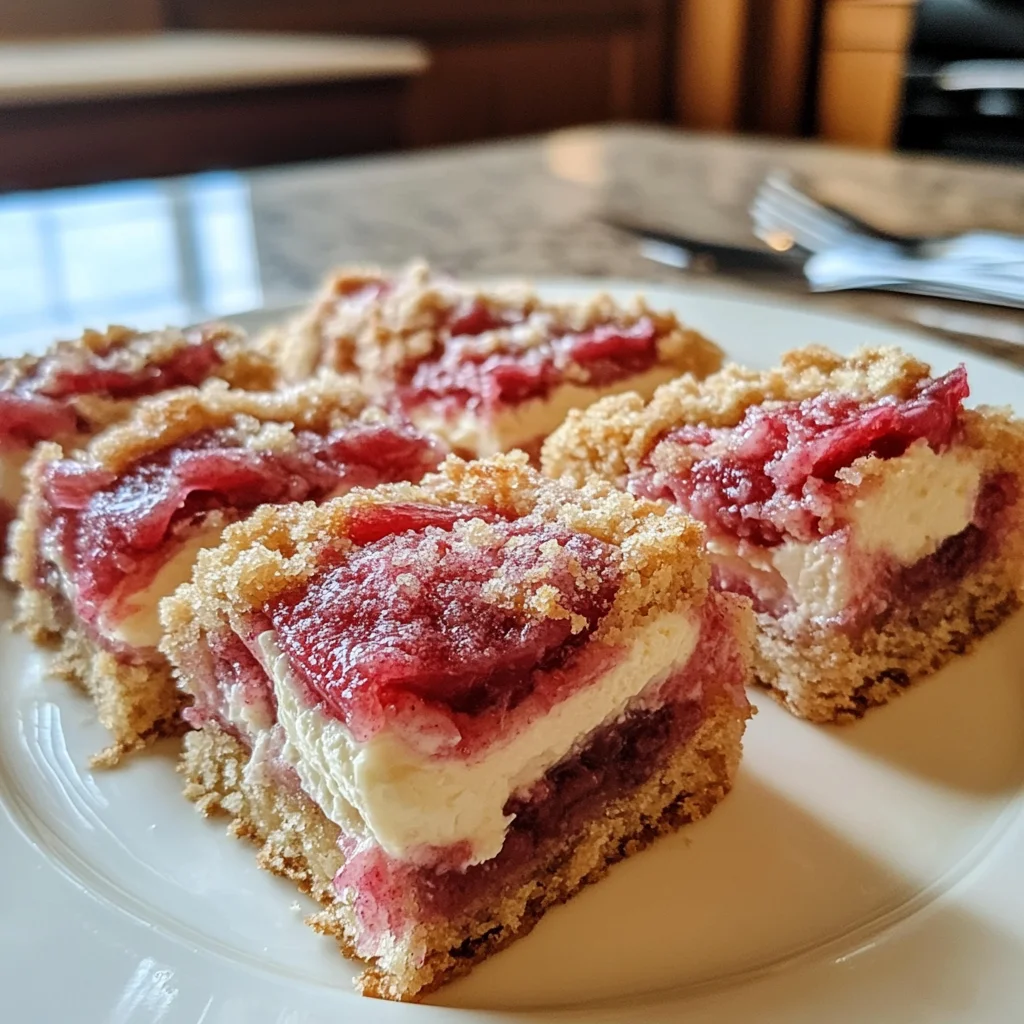 Delicious Lemon Rhubarb Bars Recipe