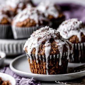 Gingerbread Muffins with Lemon Glaze Recipe