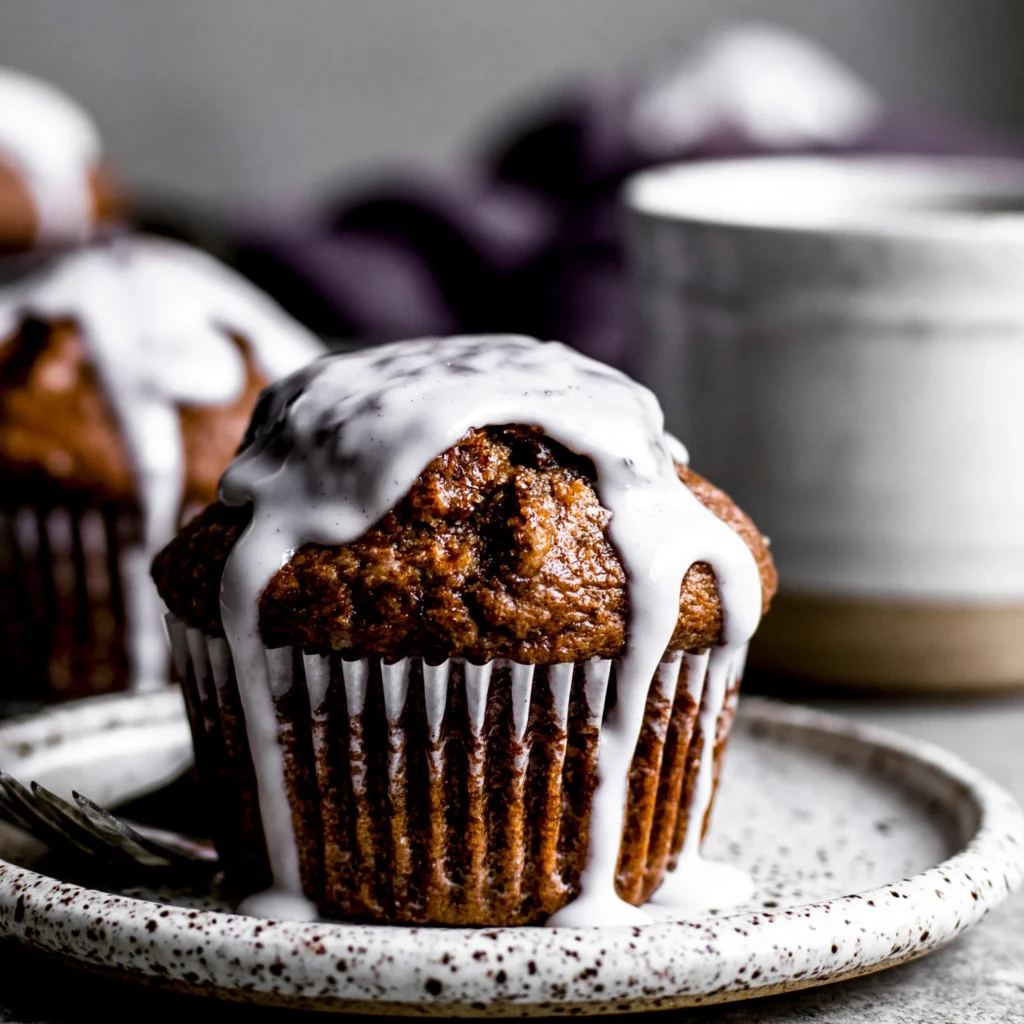 Maple Glazed Gingerbread Muffins Recipe