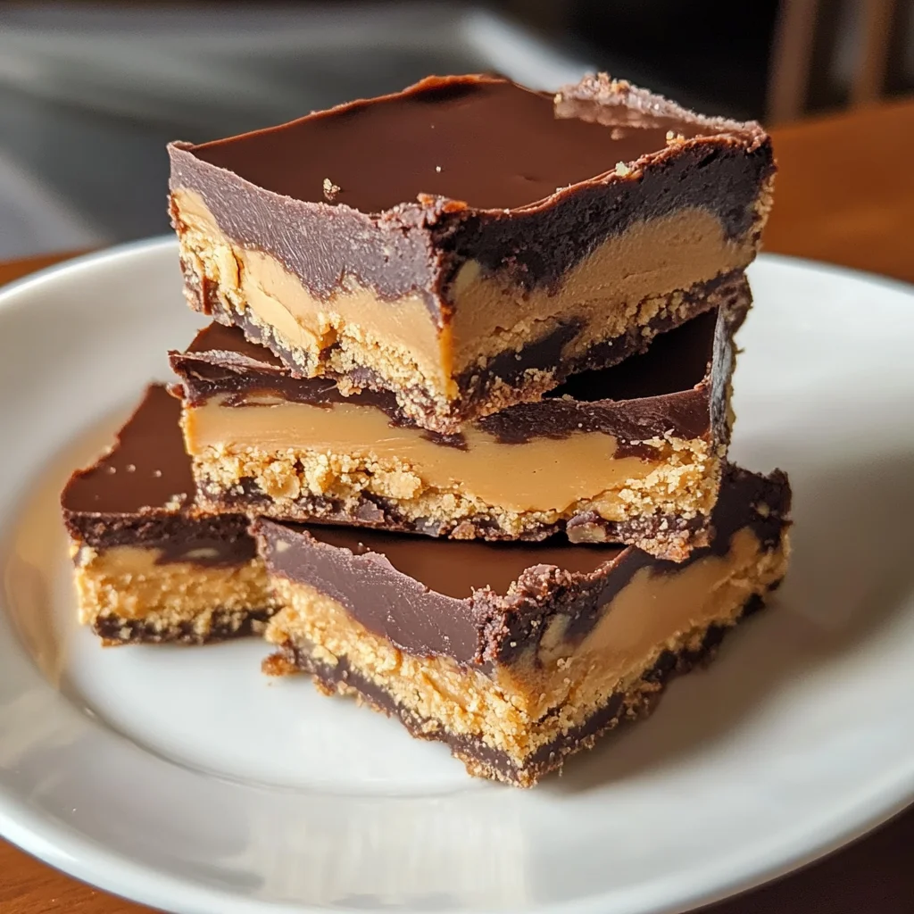 No-Bake Buckeye Bars Recipe (Peanut Butter and Chocolate Delight!)