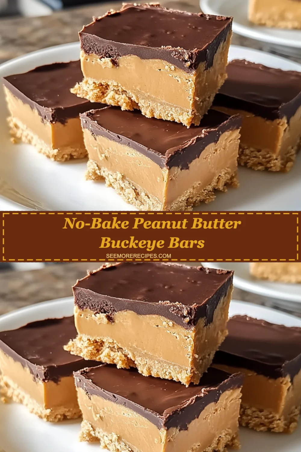 Irresistible No-Bake Peanut Butter Buckeye Bars You'll Love in Minutes!