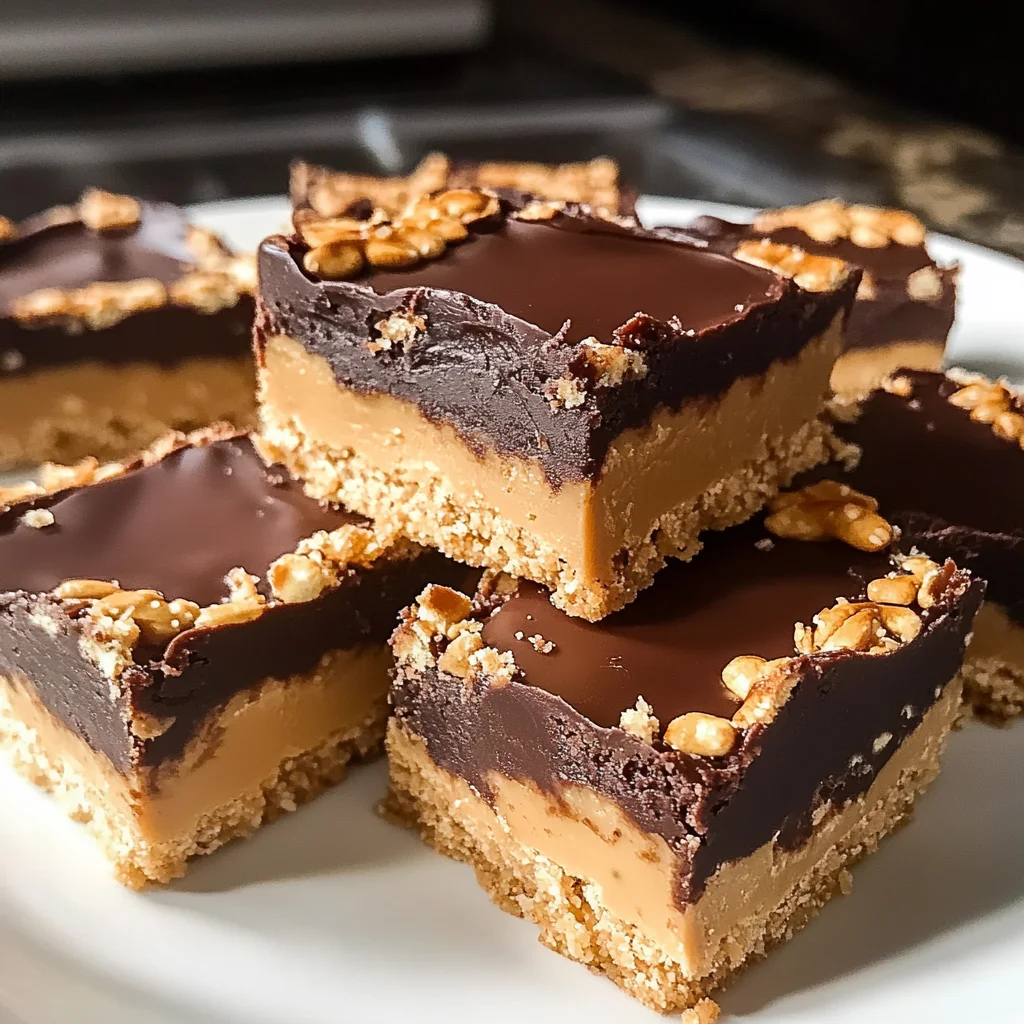 Pretzel-Crusted Buckeye Bars Recipe (Sweet and Salty Delight!)