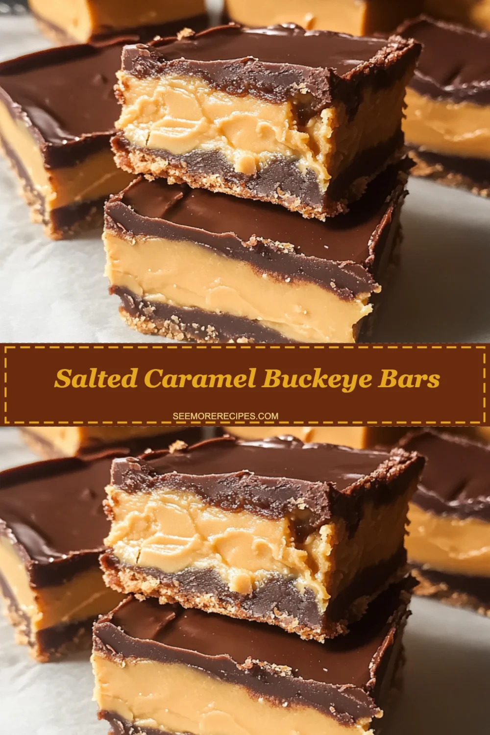 Irresistible Salted Caramel Buckeye Bars: A Decadent Delight to Impress Everyone!