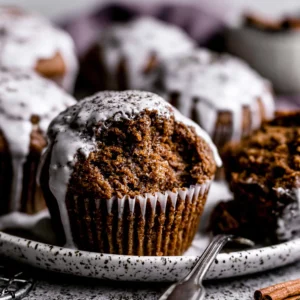 Spiced Gingerbread Muffins with Glaze Recipe