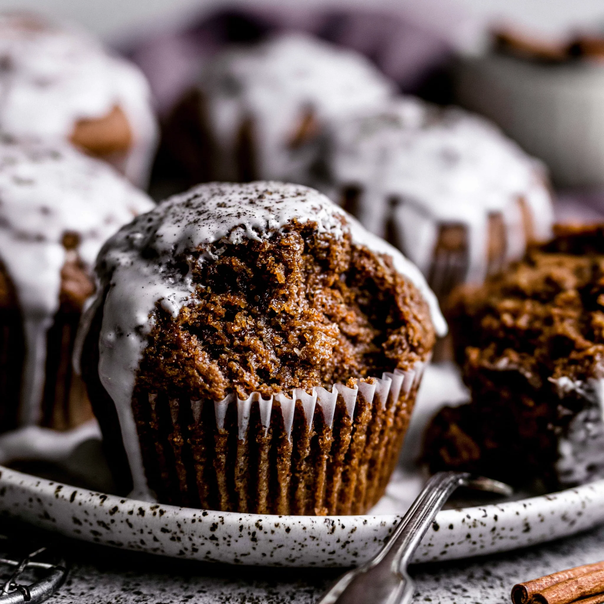 Spiced Gingerbread Muffins with Glaze Recipe