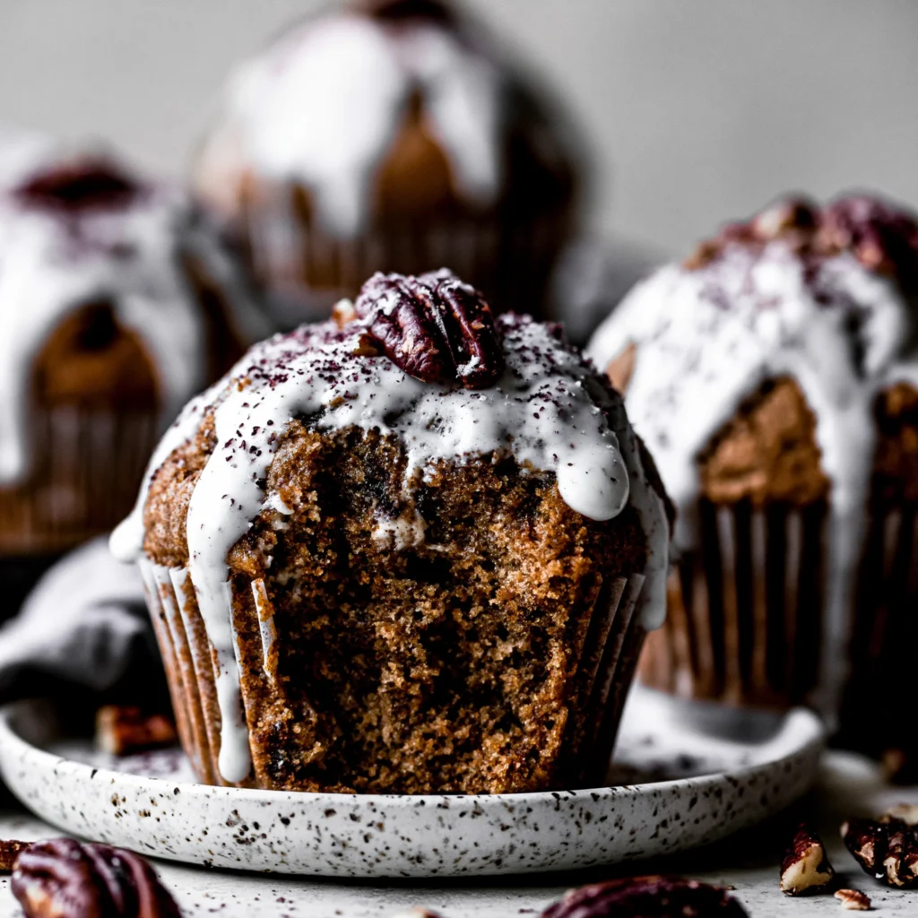 Toasted Pecan Gingerbread Muffins Recipe