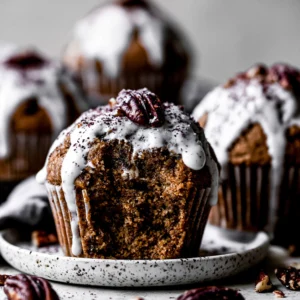 Toasted Pecan Gingerbread Muffins Recipe